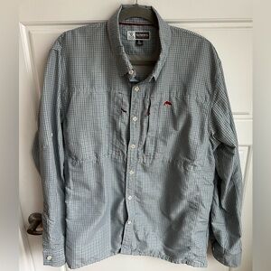 Simms Bugstopper LS Fishing Shirt Size Large